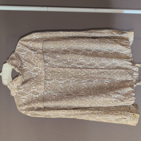 St. John Silk Animal Print Zip Up Jacket Coat Windbreaker - Picture 5 of 13